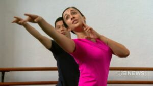 Jane Casson Teaching ballet deaf dancer, Elvin Lam